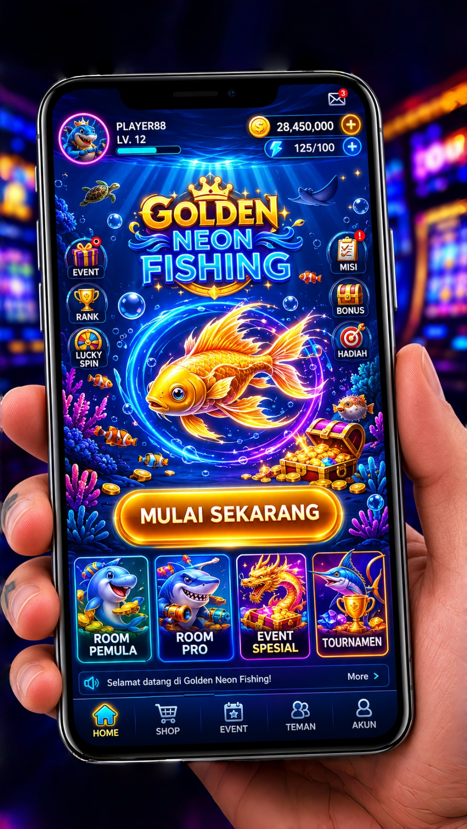 Tangkapan layar proses pengunduhan aplikasi di yy123.